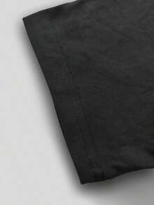 Camiseta Casual de Manga Corta para Mujer, Camiseta con Estampado Gráfico de Cuatro Diseños, Ropa de Verano, Camiseta Oversize, Streetwear Casual, Cuello Redondo, Algodón, Moda de Verano, Camiseta Holgada para Mujer, Atuendo Diario, Adecuada para primavera, verano y otoño. - Negro - Ver 4