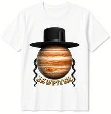 Diseño de camiseta con  de Júpiter |   Humor  Divertido |   Camiseta cómoda, 100% algodón puro, colores agradables. Diseño de manga corta y cuello redondo, nueva camiseta de mujer de corte a - Negro - Ver 6