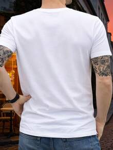 Camiseta de manga corta para hombre "Padre e Hijo Faust PAPA Text" - Estilo sencillo para el día a día - Diseño popular - Camiseta moderna para fiestas y uso casual - Camiseta casual de verano con cuello redondo y mangas cortas - Ropa para hombre - Esencial de verano para viajes y citas. - Blanco - Ver 2