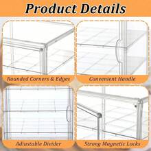 Transparent Plastic Bread Boxes, Large Acrylic Bread Box, Clear And Smooth - Transparent Color - View 6