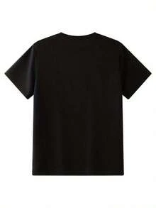 NewSummerCasualCamisetas Gráficas Nuevas de Secado Rápido, Camiseta Cómoda para Hombre, Transpirable y Fresca, Camiseta de Cuello Redondo para Hombre, Tejido de Malla para Mayor Comodidad, Camiseta de Talla Grande, Seca y Transpirable, Camiseta de Secado Rápido con Textura Lujosa, Camiseta Estampada, Esencial para el Día a Día, 100% Algodón. Camiseta unisex de algodón holgada de manga corta y cuello redondo estilo vintage urbano - Negro - Ver 2