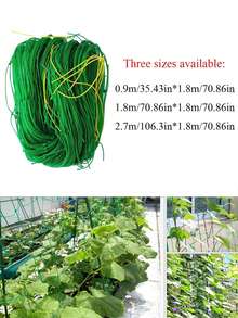 1pc Plant Climbing Net, Garden Lattice Net, Green Support Net, Indoor/Outdoor Plant Growth Support Net, Suitable For Vegetables, Cucumbers, Tomatoes, Beans, Grapes, Flowers, Also Suitable For Yard Decoration, Plant Support, Outdoor Decoration - Multiple Styles - View 8