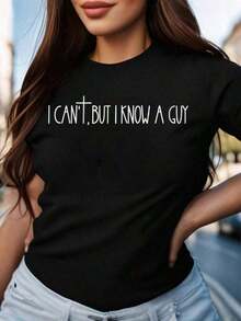 Camiseta de estilo oversize para mujer, "No puedo, pero conozco a un tipo", camiseta de inspiración religiosa, camiseta para amantes de Jesús, camiseta religiosa cristiana para mujer, camiseta con versículo bíblico, regalo de cruz de fe, camiseta oversize para mujer, perfecta para fiestas navideñas o para regalar, suave y cómoda. - Negro - Ver 7
