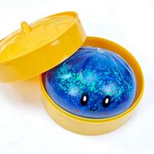 Stress-Relief Toy: Colorful Expression Buns, Simulated Char Siu Buns, Squeeze Toys For Children, Large Stress-Relief Buns, Small Steamed Buns - Bánh bao nhỏ nhân pectin - màu xanh dương (kèm khuôn hấp) - Xem 13