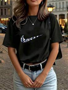Women T-Shirts - Black - View 4