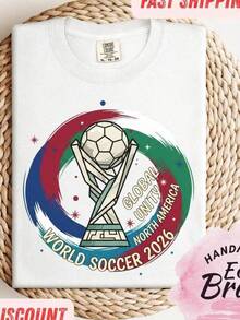 Camiseta de Fútbol Mundial 2026, Camiseta de Fútbol Unidad Global, Camiseta de la Copa Mundial de Norteamérica, Camiseta para Fanáticos del Fútbol, Regalo para Amantes del Fútbol, Camiseta de la Copa Mundial 2026 - Negro - Ver 6
