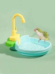 Easy To Clean Parrot Bath Tub - Self-Cleaning Shower, Suitable For Small Birds, Made Of Durable PC Material - Multicolor - View 10