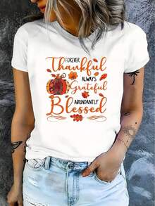Camiseta Casual de Manga Corta para Mujer, Paquete de 1, 100% Algodón Grueso - Cuello Redondo Cómodo, Camiseta Suave y Bonita - Blanco - Ver 3