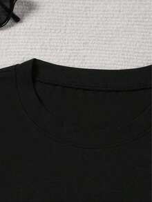 Graphic T-Shirts For Teachers - Women's Summer Clothes, Oversized T-Shirt, Casual Cotton Short Sleeve Streetwear, Fashion Tops For Women, Thank You Gifts For Teachers, Suitable For Spring, Summer And Autumn. - 黑色 - 查看 4