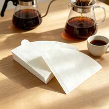 V02 Size Cone Coffee Filters, Easy To Use, Upgraded Design, Suitable For Pour Over Coffee And Drip Coffee Makers, V-Shaped Manual Coffee Filter Cups, Compatible With Pour Over Coffee Dripper, Back To School Season - White - View 2