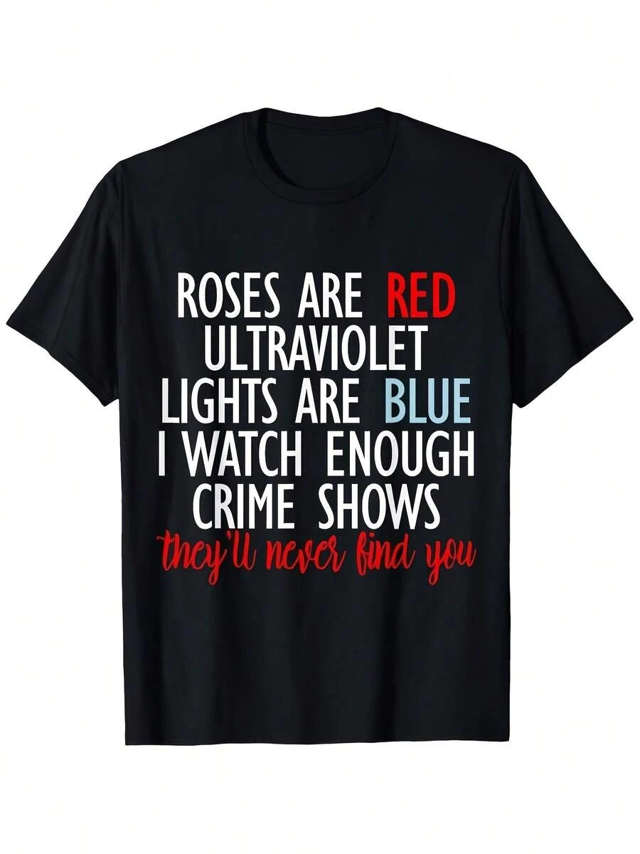 Camisetas unisex de tallas grandes con gráfico "Las rosas son rojas, las violetas son azules", feliz día de la madre para mamá, la mejor mamá de siempre, camiseta con gráfico de regalo - Negro - Ver 1