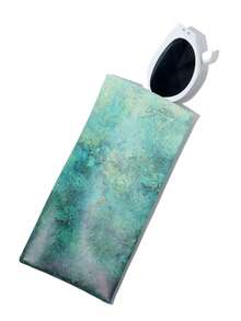 1pc Colorful Cloud Marble Pattern PU (Polyurethane) Glasses Case, Spring/Summer Ladies Glasses Bag, Women's Travel Essential Glasses Pouch, Fashion Eyeglasses Storage Bag, Marble Pattern Glasses Box, Phone Bag, Coin Purse, Jewelry Organizer Bag - Multicolor - View 12