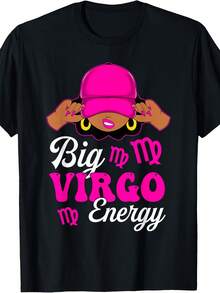 Women's T-Shirt With Round Neck And  Anime Letter Print, Easy Design, Comfortable And Breathable, Ideal For Casual Daily Wear, Showing A Natural And Elegant Style, A Must-Have For Summer Parties (Mixed Color) - 黑色 - 查看 1