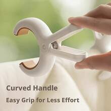 1/4/8pcs Windproof Large Plastic Clothes Pegs, Sturdy Clip Design For Securing Quilts, Bed Sheets And Garments While Drying. Durable Thickened Plastic, Rust-Proof And Reusable For Long-Term Daily Use. Practical Household Clothes Pins. Perfect For Boyfriend Gifts, Camping Equipment And Holiday Essential. - Multicolor - View 9