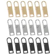 Bộ 18 miếng thay thế tay kéo khóa bằng kim loại, dùng để sửa chữa khóa kéo cho hành lý, ba lô, vali, áo khoác, ví, túi xách. - khóa kéo - Xem 8