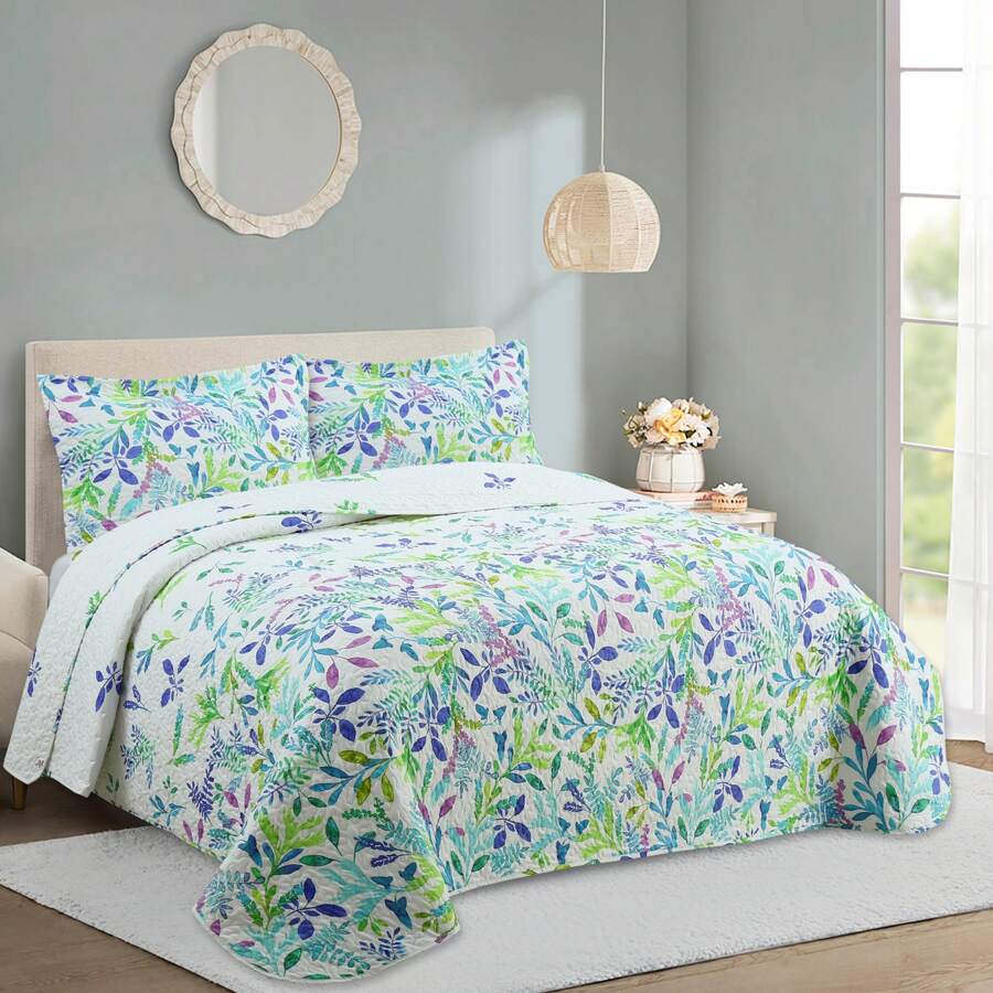 Novotextil 印花超細纖維絎縫床罩，輕盈透氣，適用於 90、105、135、150 和 180 厘米的床——夏季和春季秋季床罩，含 1 或 2 個枕套——柔軟耐用的現代裝飾被（伊斯坦布爾） - 伊斯坦堡 - 查看 1