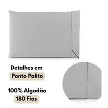 Queen Size 4-Piece Comfort Sheet Set, 100% Cotton - Gray Grid - View 2