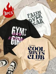 Camiseta de manga corta holgada y cómoda para mujer con estampado de letras, suave y transpirable, versátil y de moda, adecuada para salidas de fin de semana, fiestas con temática vaquera, uso diario y festivales de música en verano - Multicolor 5 - Ver 8