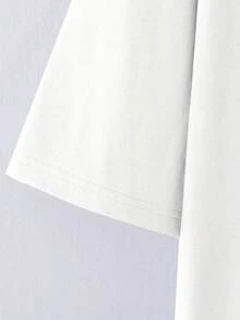 T-shirt d'été pour homme, streetwear, T-shirt de style urbain avec un motif graffiti dynamique et casque audio - un t-shirt pour homme qui reflète un caractère dynamique et une passion pour la musique. - Blanc - Voir 4