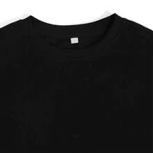 Heart Design T-Shirt, Minimalist And Romantic Style, Cute Valentine's Day T-Shirt, Casual Everyday Wear For Women - 黑色 - 查看 3