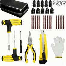Bộ dụng cụ sửa chữa lốp không săm cho ô tô và xe đạp, bộ dụng cụ sửa chữa lốp, bộ dụng cụ gioăng, phụ kiện sửa chữa tại gara. - Bộ dụng cụ sửa chữa lốp xe - Xem 9