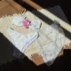 Conjunto de bikini de tres piezas blanco 9319