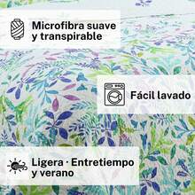 Novotextil 印花超細纖維絎縫床罩，輕盈透氣，適用於 90、105、135、150 和 180 厘米的床——夏季和春季秋季床罩，含 1 或 2 個枕套——柔軟耐用的現代裝飾被（伊斯坦布爾） - 伊斯坦堡 - 查看 3