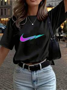 Women T-Shirts - Black - View 1
