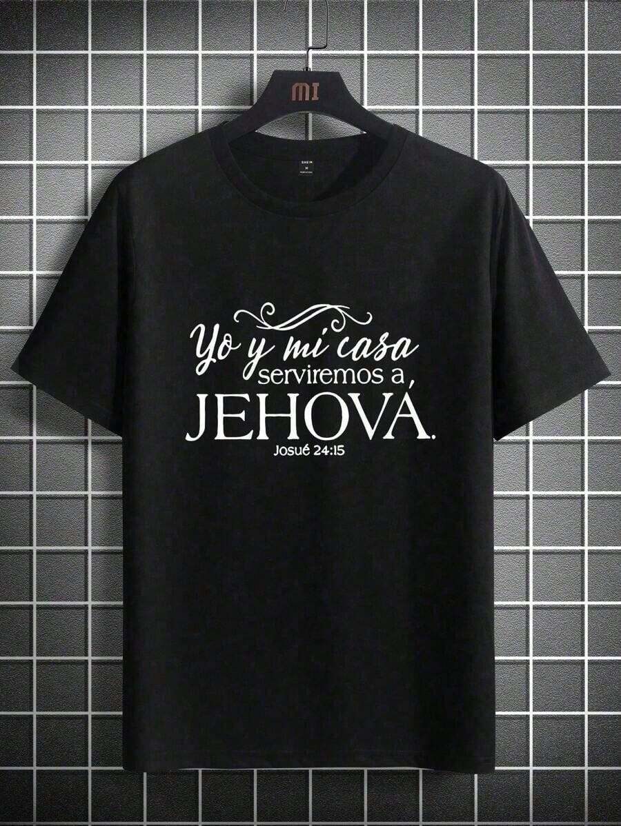 Camiseta de manga corta de moda primavera-verano 2026, fabricada en México. Estampado con diseños de dibujos animados, estilo para parejas, adecuado para uso en interiores y exteriores. Paquete de una sola pieza, cuello redondo clásico, diseño unisex, ideal para ocasiones de oficina y casuales. - Negro - Ver 1