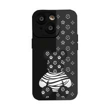 Tema floral  Companion en blanco y negrofunda de teléfono Fundas compatibles con ,Apple,VIVO,OPPO,,, y Honor.Fabricadas en silicona TPU,ofrecen protección contra golpes y caídas. - Negro - Ver 2
