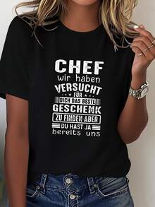 Camiseta de Mujer Pura y Cómoda para Aficiones Interesantes - Negro - Ver 1