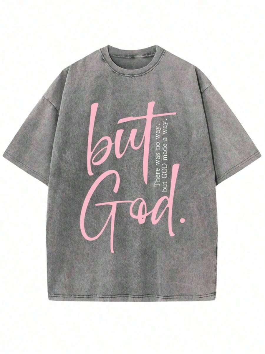 1 pieza para ropa casual de mujer, no hay otras opciones, pero Dios creó este camino. Clásico, Retro, Moda, Casual, Novedoso. Cuatro Estaciones Sencillas y Multifuncionales. Dios te otorgará buena suerte en todos los ámbitos. Ropa Urbana con Estampado de Letras de Dibujos Animados, Estilo Coreano, Cómoda, Retro, Versátil para Viajes Diarios, Ropa de Mujer Y2k. Camiseta de manga corta de cuello redondo, ajustada, negra, estilo punk de nicho, de la serie retro lavada, de algodón cómodo. Crea fácilmente ropa retro casual, adecuada para el transporte diario, salidas informales y uso diario. Ropa de Mujer Estilo Retro Clásico. 180g Algodón 100% - Gris - Ver 1