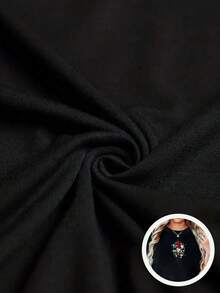 Camiseta de Mujer, Blusas de Mujer, Blusas Bonitas de Mujer, Ropa de Mujer, Conjuntos de Mujer, Stock Local. Camiseta de 180g en blanco y negro con diseño estampado de alta calidad de Catrina Mexicana y Rosas, cuello redondo, corte holgado, uso diario casual, unisex, transpirable, versátil, lavable a máquina, cómoda, tallas S a 2XL, ideal para uso diario casual, deportes, uso en todas las estaciones, diseño único de calaveras estilo mexicano. Blusas para salir para mujer. - Negro - Ver 6