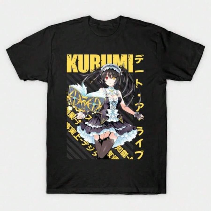 - Camiseta de Kurumi Tokisaki, adecuada para estilo retro urbano, deportes al aire libre y ocio [Todas las tallas disponibles]blusas para mujer playeras de mujer vestidos casuales para mujer y2k playeras deportivas para mujer verano camisetas ropa de mujer Fashion Perfect For Daily - Negro - Ver 1