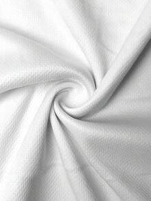 Camiseta de verano de manga corta para niñas con estampado de lazo azul, suave, elástica y cómoda, de cuello redondo, ideal para deportes casuales al aire libre en verano, adecuada para niñas de 5 a 14 años. - Blanco - Ver 7