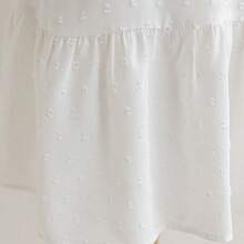 Women's Vacation Style Camisole Mini Dress, With Bowknot Back Straps, Twist Front, White Summer Casual - Blanco - Ver 5
