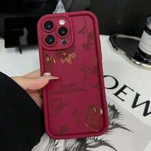 1 Piece, Delivery In 4 Days, Free Local Shipping, Accessories Not Included, Cowboy-Themed Protective Phone Cases For 16, 15, 14 Pro, 13, 12, 11, XR And XS Plus Models, Designed To Be Shockproof And Anti-Slip, As A Valentine's Day Gift For Women And Girls. - 棕色 - 查看 3