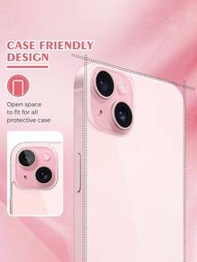 2 buah - Pelindung Layar Belakang Full Coverage untuk iPhone 15 Plus. Terbuat dari Kaca Tempered, Anti Sidik Jari/Gores, Ultra Tipis, Definisi Tinggi & Transparan, Tahan Aus & Tahan Guncangan, Melindungi Bagian Belakang Ponsel, Pemasangan Mudah Tanpa Gelembung, Cocok untuk 17 Pro Max/17 Pro/17 Air/17 E/17/16 Pro Max/16 Pro/16 Plus/16/15/14/13/12/11. - Clear - View 4