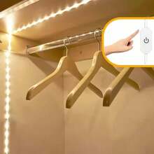 LED Light Strip, USB Powered, Self-Adhesive Cuttable, Touch Control - Long Press To Adjust Brightness, Suitable For Cabinet, Kitchen Lighting, TV Backlight, DIY Bedroom Home Decor Lighting - Warm Light - View 8