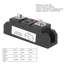 BEM Solid State Relay DC Control AC 4‑32VDC Input Industrial Grade Electrical SuppliesH1100Z - Negro - Ver 3