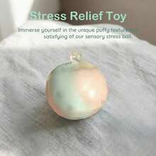 Soft Gel Rainbow Crispy Wax Cracking Squish Device Crackable Textures Moldable Crunchy Stress Reliever Slow Rebound Sensory Squeeze Tool Party Essential For Anxiety Relief And Focus Party Gift Desk Decor - 豐富多彩的 - 查看 4