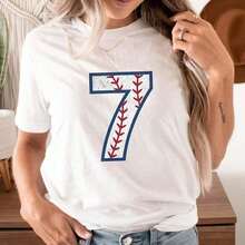 Camia de mujer con temática de béisbol, camia gráfica en blanco y negro, opciones de impresión de bate y pelota de béisbol, estilo deportivo casual de verano para mujeres, perfecta para días de juego, actividades al aire uso diario, camias de verano, camias gráficas, atuendos de verano para mujeres, camias gráficas, camias cortas para mujeres, tops para mujeres, vintage de algodón, ropa linda para mujeres, atuendo de Navidad para mujeres, vestidos elegantes de mujer, camisas, ropa deportiva para mujeres, gimnasio, , camisas deportivas para mujeres Ideal para regalar. Camisetas para mujer, camisetas para hombre, camisas > Elegantes. Estilo bohemio. Blusas suaves, transpirables y cómodas para mujer, ideales para primavera, verano y otoño, perfectas para vacaciones, viajes y uso diario, y para ver partidos. - Blanco - Ver 1