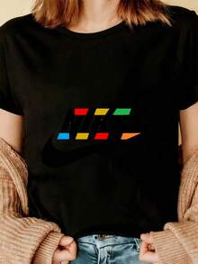Women T-Shirts - 黑色 - 查看 3
