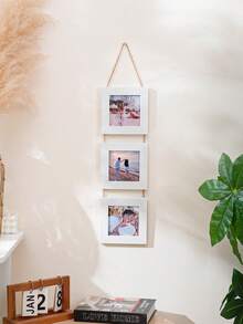 2/3 Piece Vintage Style 4-Inch Photo Frame Set, Wall Hanging Family Bedroom Living Room Picture Frame, Suitable For Decorating Warm Memories Of Family And Friends - Multicolor - View 9