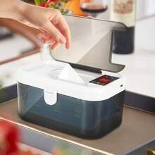 Wipe Warmer, 3 Temperature Modes, 55/60/65 Celsius, Compatible With 80 Wipes, With Light - 卡其色 - 查看 3