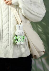 Bộ sưu tập Miffy: Mặt dây chuyền hình gấu trúc nhồi bông – Mềm mại và dễ ôm; Móc khóa hình thỏ Miffy – Dễ thương và đáng yêu - Nhiều màu - Xem 9
