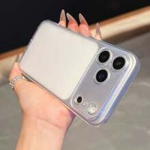 High-End Matte Soft Feeling Phone Case For IPhone 17/16 Pro Max, Compatible With IPhone 15/14/13, Semi-Transparent, Slim Full-Body Protective Soft Cover For IPhone 17/17 Pro Max - Translucent White - View 1