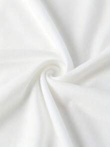 Camiseta Casual de Talla Grande, Plus Size - blanco - View 5