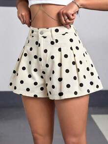 Shorts de mezclilla de verano de moda para mujer - Beis - Ver 5
