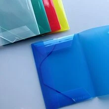 1pc/5pcs 5-Color A4 Plastic Expandable File Folder With Drawstring, Foldable Document Organizer Bag Suitable For Office And School - Single Piece - View 8